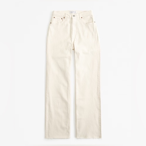 NEW ABERCROMBIE AND FITCH Curve Love Ultra High Rise 90s Straight jeans Sz 24XS - Picture 1 of 5